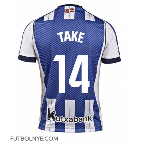 Camiseta Real Sociedad Takefusa Kubo #14 Primera Equipación 2025-26 manga corta